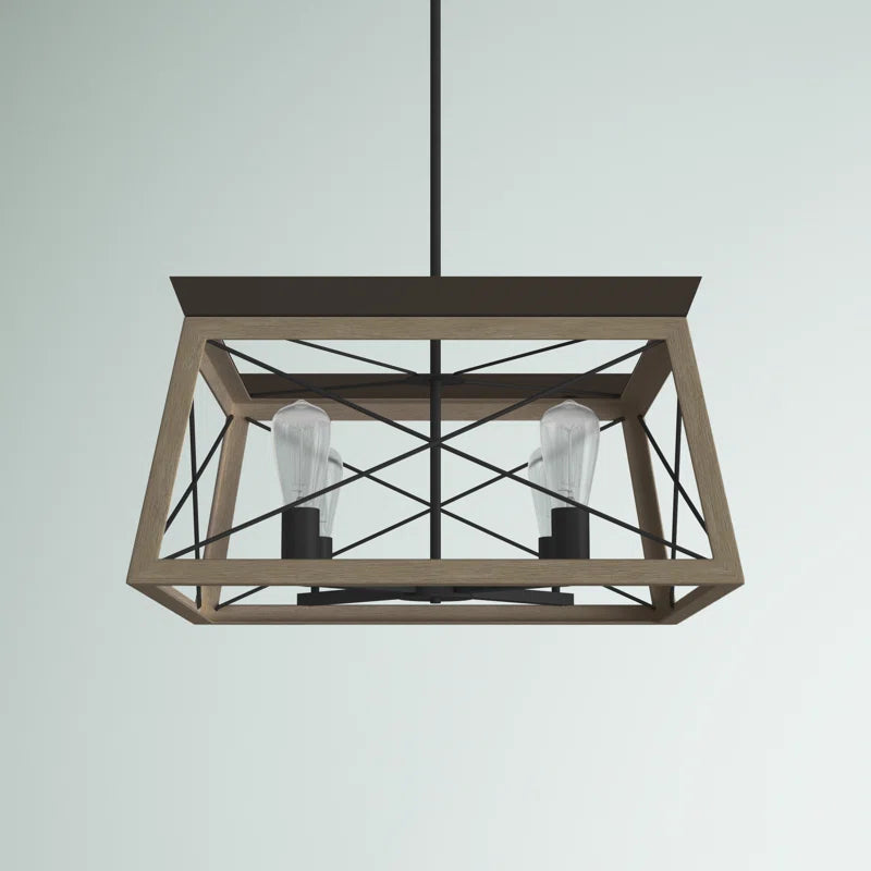 Uschi 4 - Light Dimmable Cage Chandelier