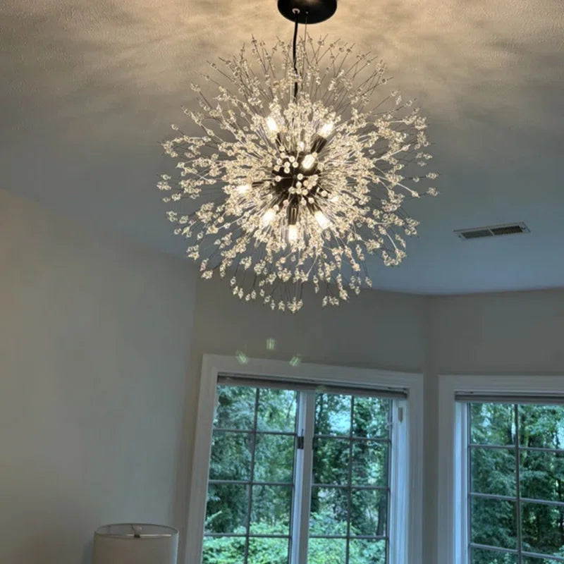 Lakeyah 9 - Light Dimmable Sputnik Sphere Chandelier