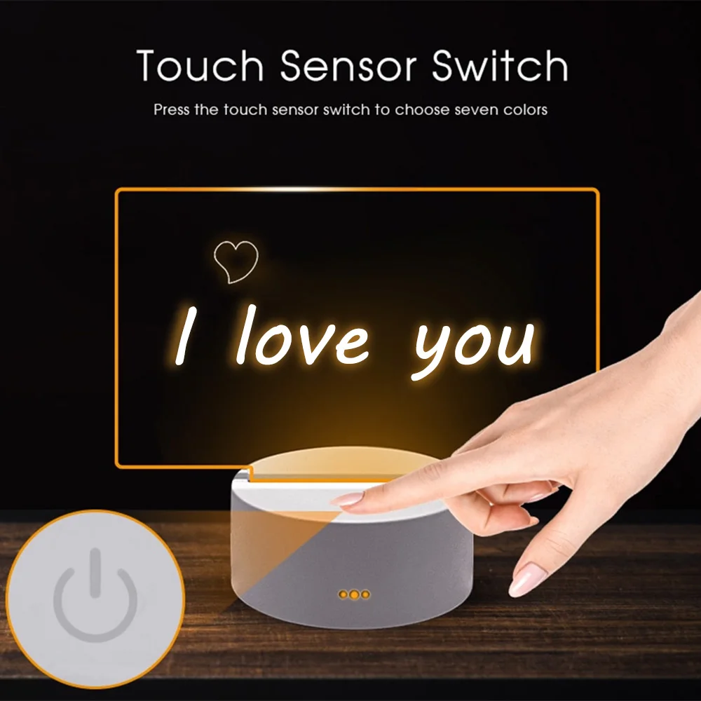 LED Night Light Message Board with Pen – Perfect for Any Space!