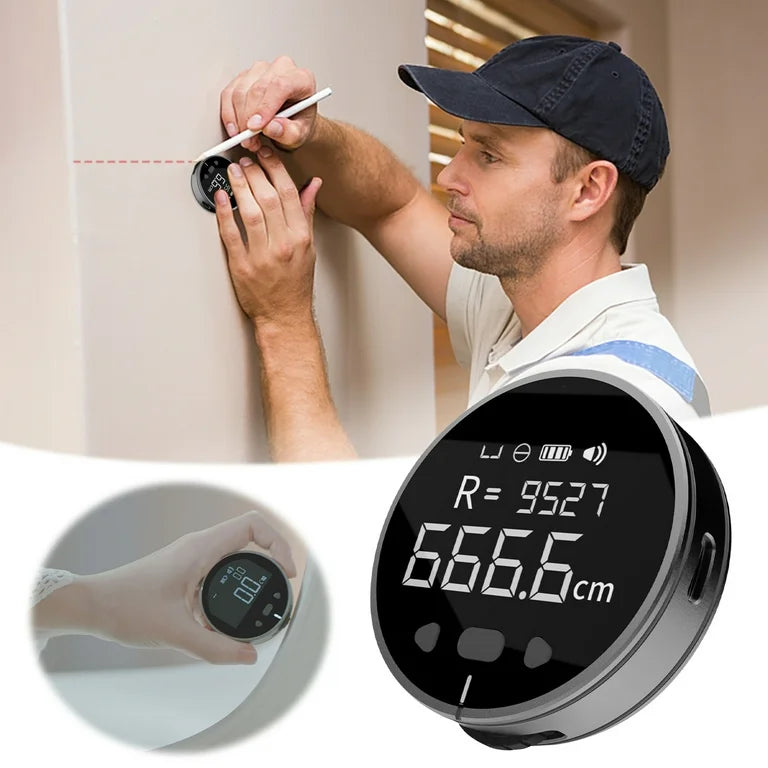 Smart Electric Ruler with HD Display – Measure Accurate Up to 99M with Ease