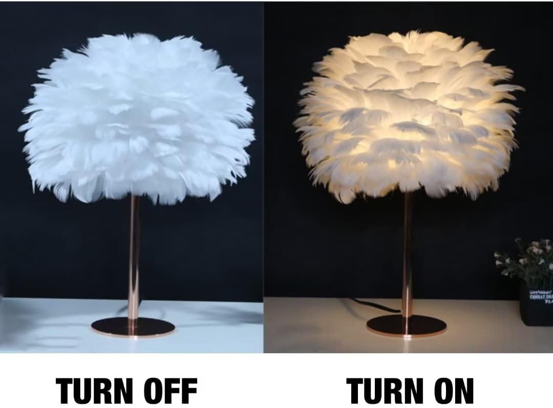 Romantic Feather Lamp – Modern Elegance for Every Occasion!