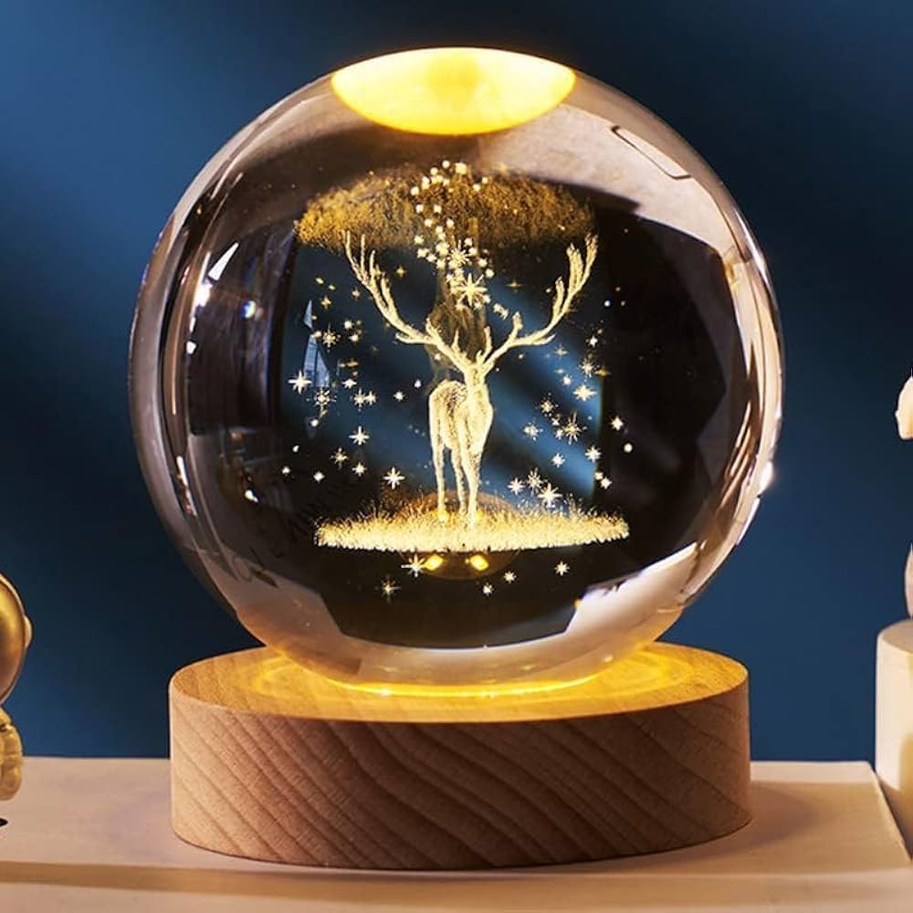 Enchanting 3D Crystal Galaxy Lamp – A Must-Have for a Home!