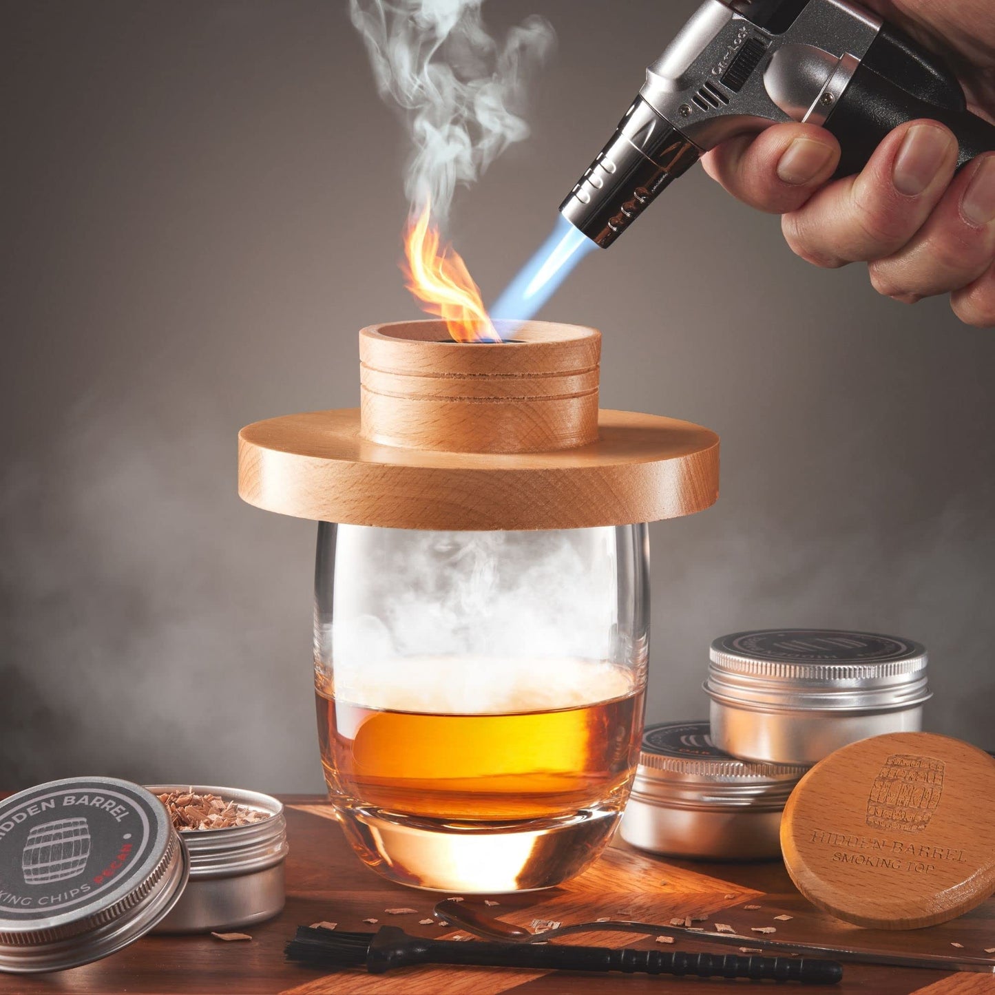 Premium Cocktail Smoker Kit – Elevate Your Whiskey & Cocktail Experience with Rich, Smoky Flavors!