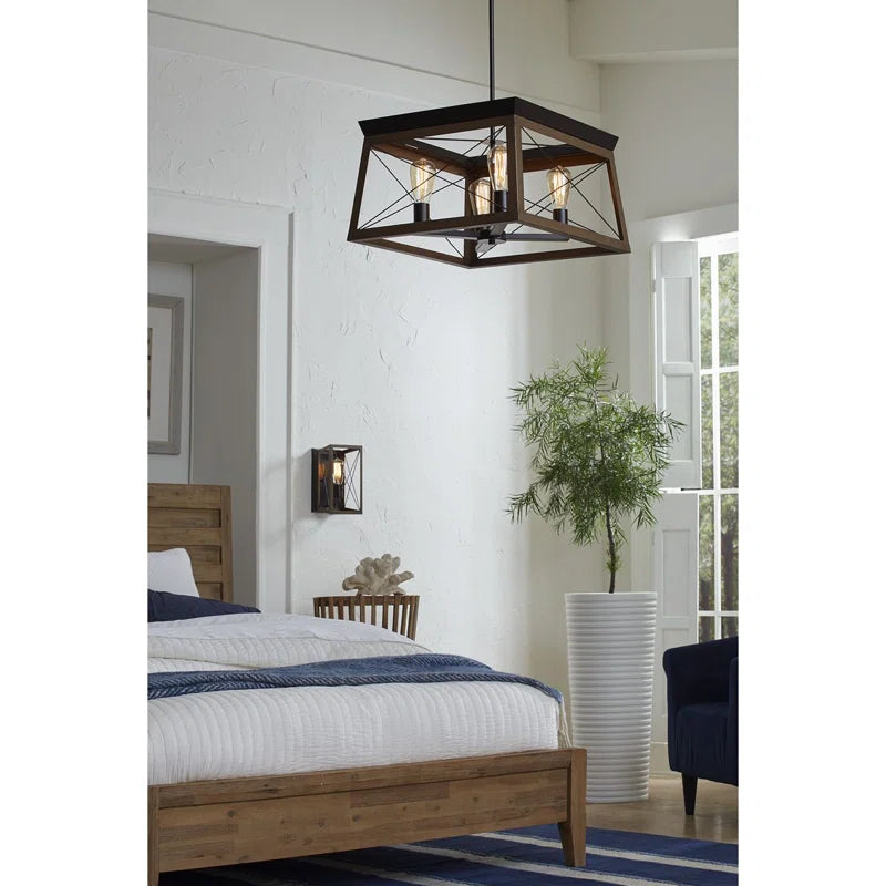 Uschi 4 - Light Dimmable Cage Chandelier
