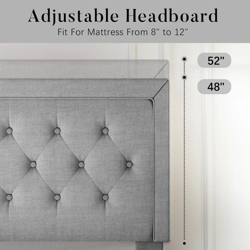 Hegg Tufted Upholstered Platform Bed