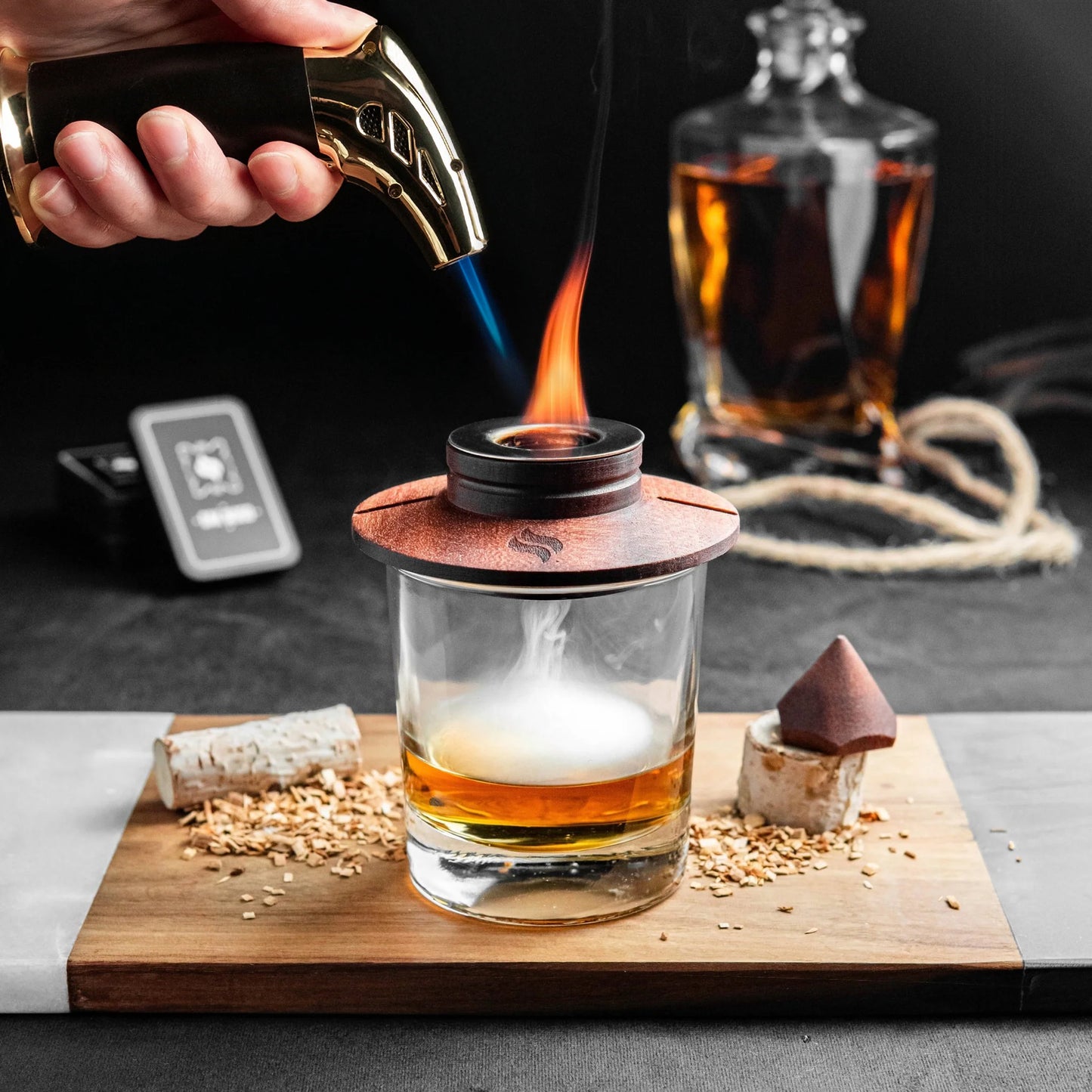 Premium Cocktail Smoker Kit – Elevate Your Whiskey & Cocktail Experience with Rich, Smoky Flavors!