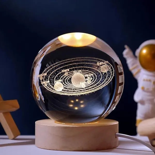 Enchanting 3D Crystal Galaxy Lamp – A Must-Have for a Home!