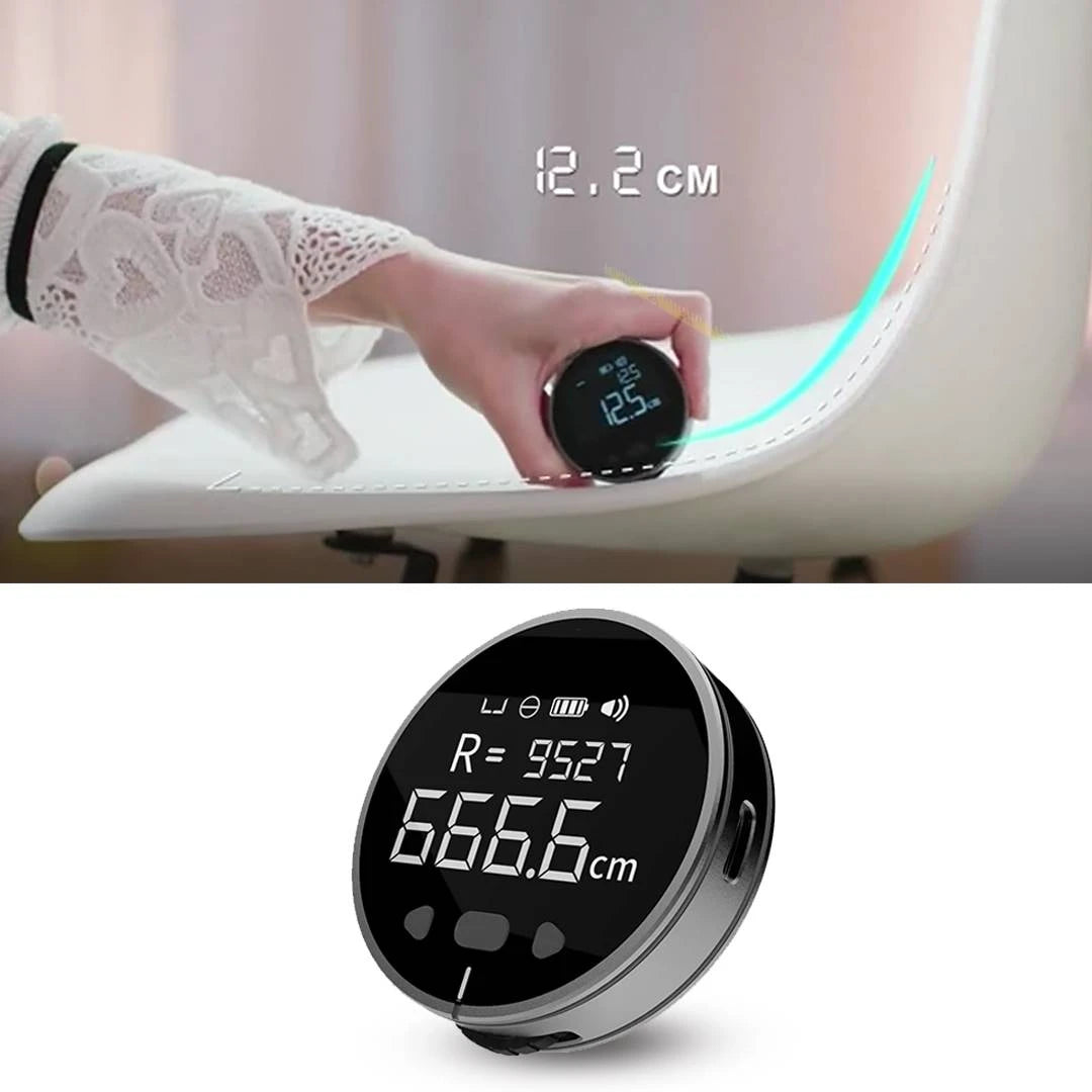 Smart Electric Ruler with HD Display – Measure Accurate Up to 99M with Ease