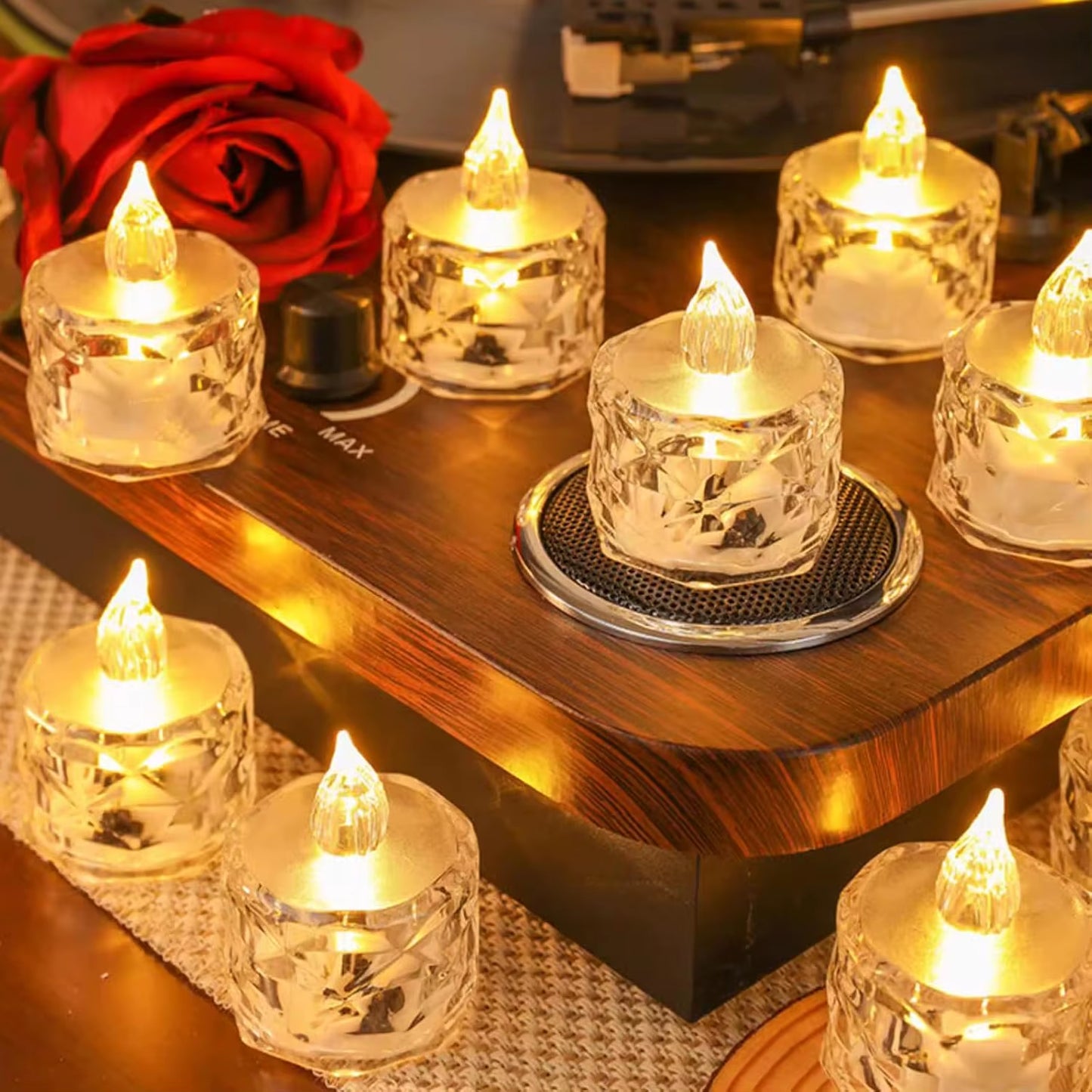 Flameless LED Candle Lights Creative Wishing Led Tea Lamp Warm White Halloween Wedding Christmas Decoration Candle Light