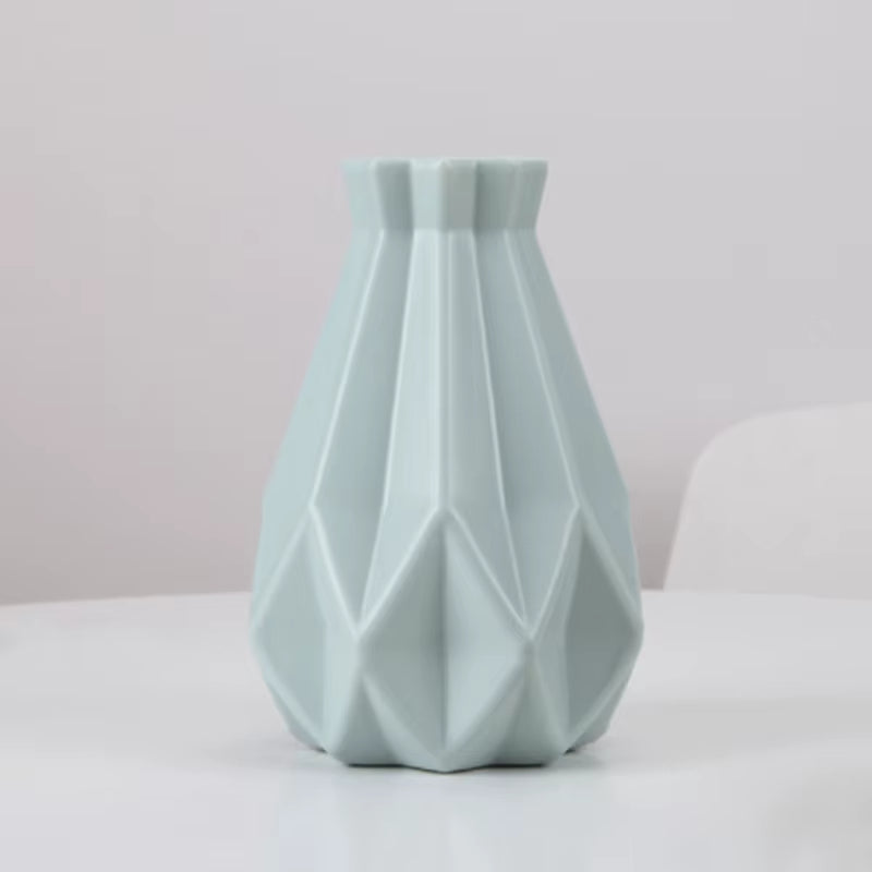 Modern Flower Vase Unbreakable Plastic Vase European Anti-Ceramic Imitation Rattan Simplicity Basket Arrangement Art Home Decor