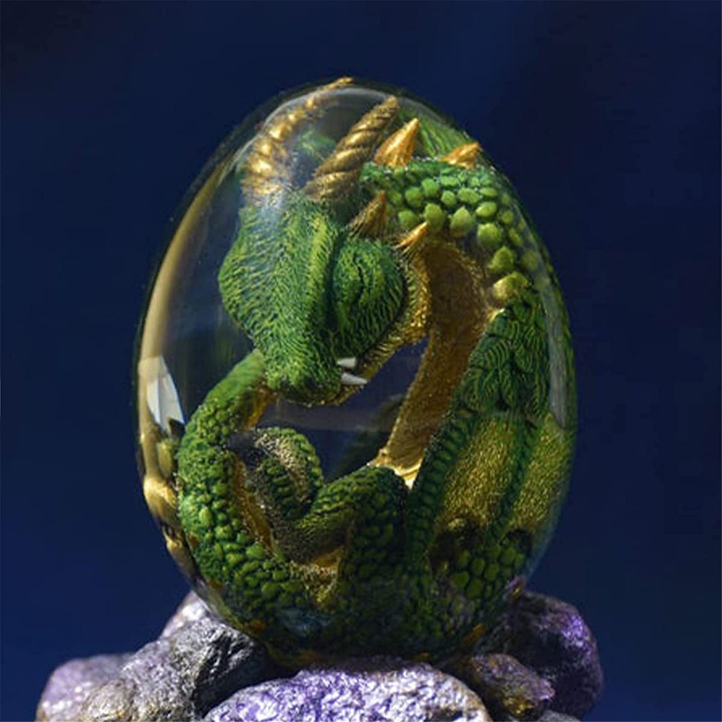 Mystical Lava Dragon Egg – Enchanted Gemstone Sculpture for Home Decor & Collectors!