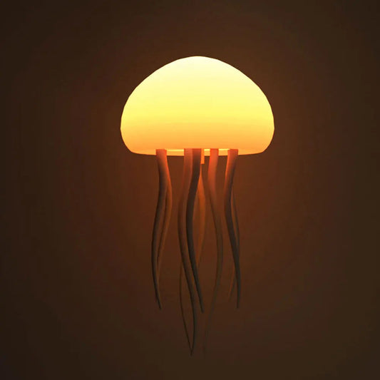 Enchanting Jellyfish Night Light  – Mesmerizing RGB Glow, Voice-Controlled, & Rechargeable!